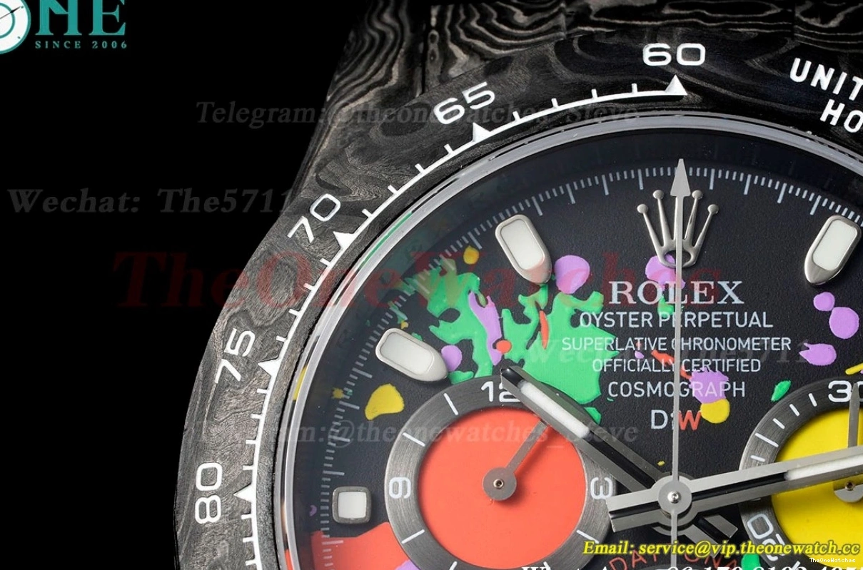 Daytona QF Dial DIW NY Graffiti Carbon SA4130 Colorful 40mm 0416